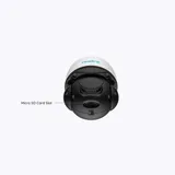 KAAMERAMAAILM.EE - Valvekaamera Reolink RLC-523WA Dual Band WiFi-ga 5MP, PTZ, 3X Zoom, isiku ja sõiduki tuvastusega on kujutatud kuppel kujuliselt altpoolt, mille Micro SD-kaardi pesa on märgitud nool (3/3)