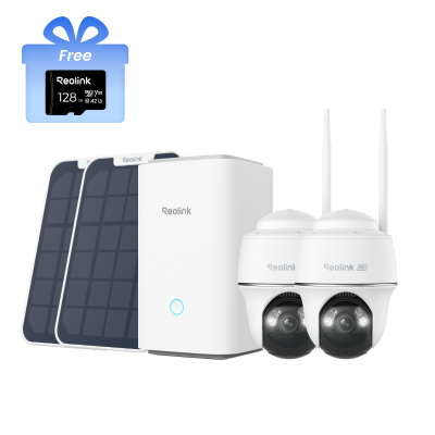 Reolink Home Hub with Argus PT Ultra – 2 kaamera komplekt (valge, + tasuta 128GB microSD-kaart)