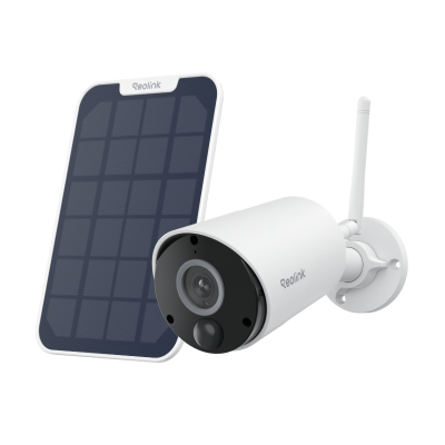 Reolink Argus Eco – 1 kaamera (5MP, valge) + 1 päikesepaneel (valge)