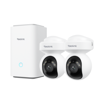 Reolink Home Hub with E1 Outdoor – Home Hub + 2 kaamerat (valge)