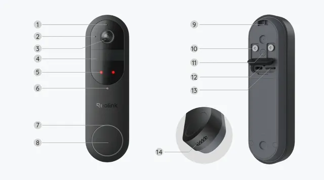 Reolink Video Doorbell (Battery) - 2K Wireless Doorbell Camera | kaameramaailm.ee Reolink Video Doorbell (Battery) - 2K Wireless Doorbell Camera