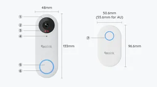 Reolink PoE video-uksekell – 5MP 2K+ nutikas uksekell