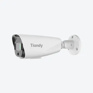 Tiandy TC-C388V 4LHA-28 – 8MP 4K AI Bullet-kaamera, 1/1.8-tollise sensoriga, F1.0 objektiiviga, punase/sinise hoiatus tulega, näotuvastuse ja tulekahju tuvastusega