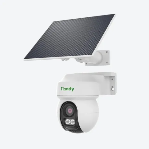 Tiandy TC-H343K 8DA-4 – 4 MP 4G LTE päikesepaneeliga ja akuga P/T-kaamera (5200 mAh, päikesepaneel, automaatne jälgimine ning punane/sinine häire tuli)