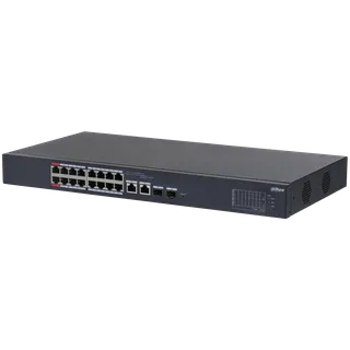 Dahua CS4218-16ET-135 DoLynk Care manageeritav switch • 16*10/100Mbps PoE + 2*Gbps combo • 135W