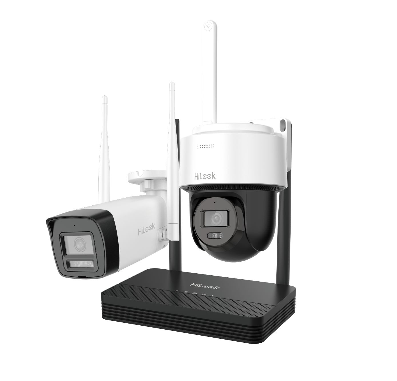 Wi-Fi komplekt DS-J142I/IKS-2044BPH-PH/W 4MP 1x toru + 1x kuppel valge
