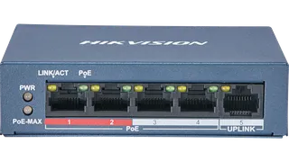 Switch DS-3E0105P-E/M/B 4-Port Fast Ethernet Unmanaged POE