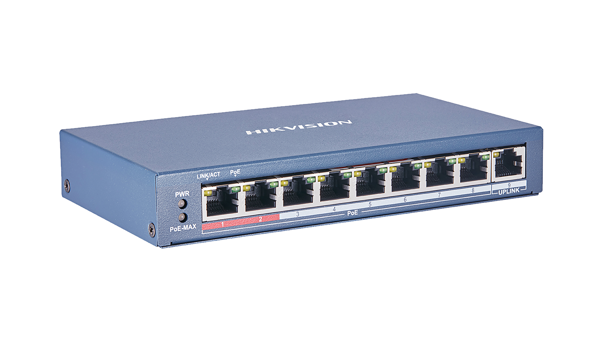 Switch DS-3E0109P-E 8-port 10/100Mbps PoE 115W Unmanaged Desktop