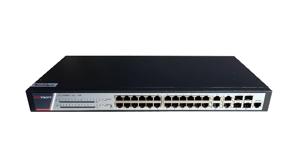 Switch DS-3E2528P(B) 24-port Gigabit PoE managed | kaameramaailm.ee Switch DS-3E2528P(B) 24-port Gigabit PoE managed