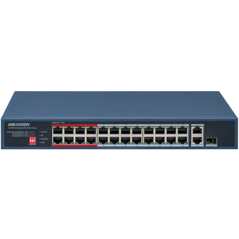 Switch DS-3E0326P-E/M(C) 24-port Gigabit PoE