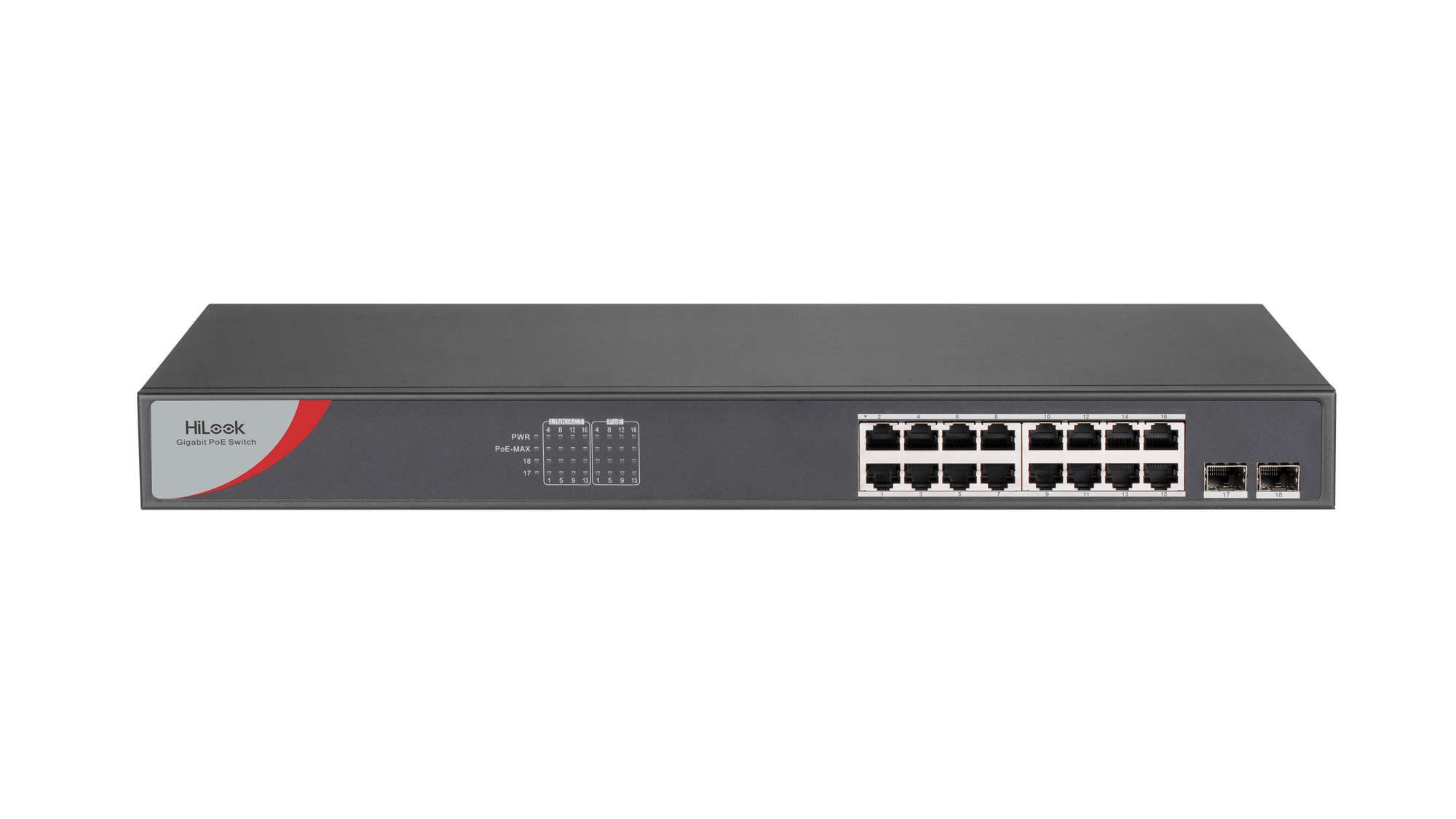 Switch NS-0518P-125 16 porti Gigabit Unmanaged PoE