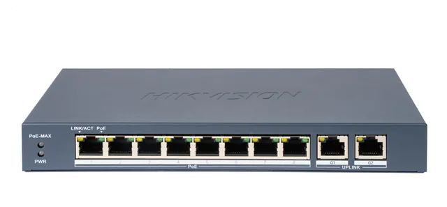 Switch DS-3E0310P-E/M(B) PoE 8 porti Fast Ethernet Unmanaged | kaameramaailm.ee Switch DS-3E0310P-E/M(B) PoE 8 porti Fast Ethernet Unmanaged