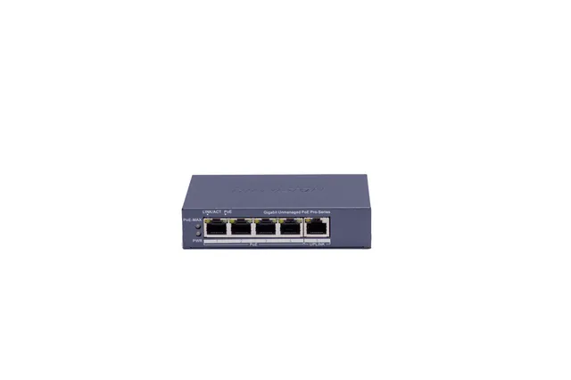 Switch DS-3E0505P-E(B) 4 porti Gigabit Unmanaged PoE | kaameramaailm.ee Switch DS-3E0505P-E(B) 4 porti Gigabit Unmanaged PoE