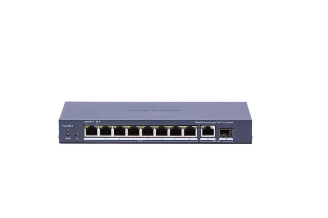 Switch DS-3E0510P-E(B) 8 port Gigabit Unmanaged PoE | kaameramaailm.ee Switch DS-3E0510P-E(B) 8 port Gigabit Unmanaged PoE