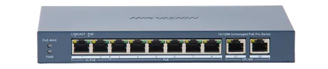 Switch DS-3E0310HP-E(C) 8 porti 10/100Mbps PoE 110W Unmanaged Desktop