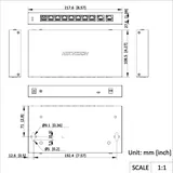 Switch DS-3E0310HP-E(C) 8 porti 10/100Mbps PoE 110W Unmanaged Desktop (2/2)