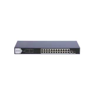 Switch DS-3E0526P-E(B) 24 port Gigabit Unmanaged PoE