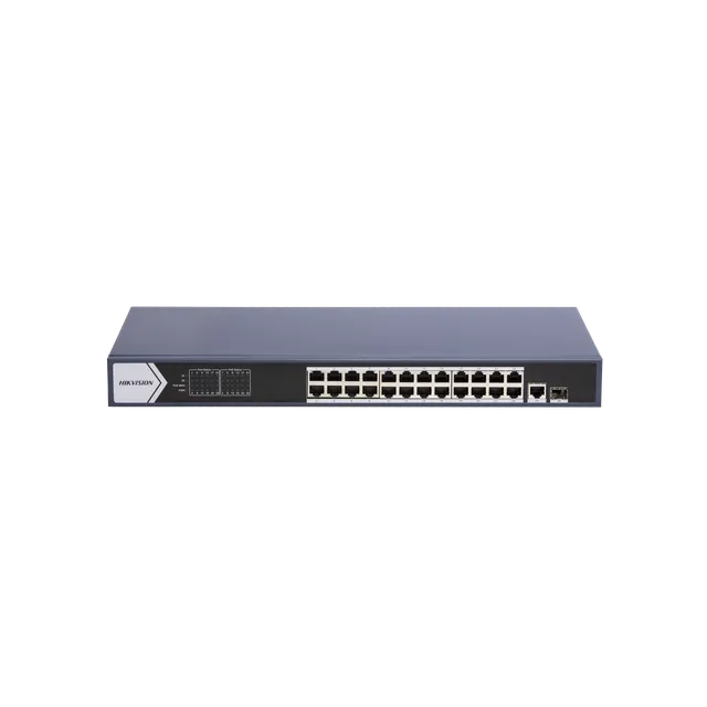 Switch DS-3E0526P-E(B) 24 port Gigabit Unmanaged PoE | kaameramaailm.ee Switch DS-3E0526P-E(B) 24 port Gigabit Unmanaged PoE