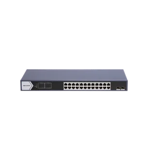Switch DS-3E0526P-E/M(B) 24-porti Unmanaged PoE
