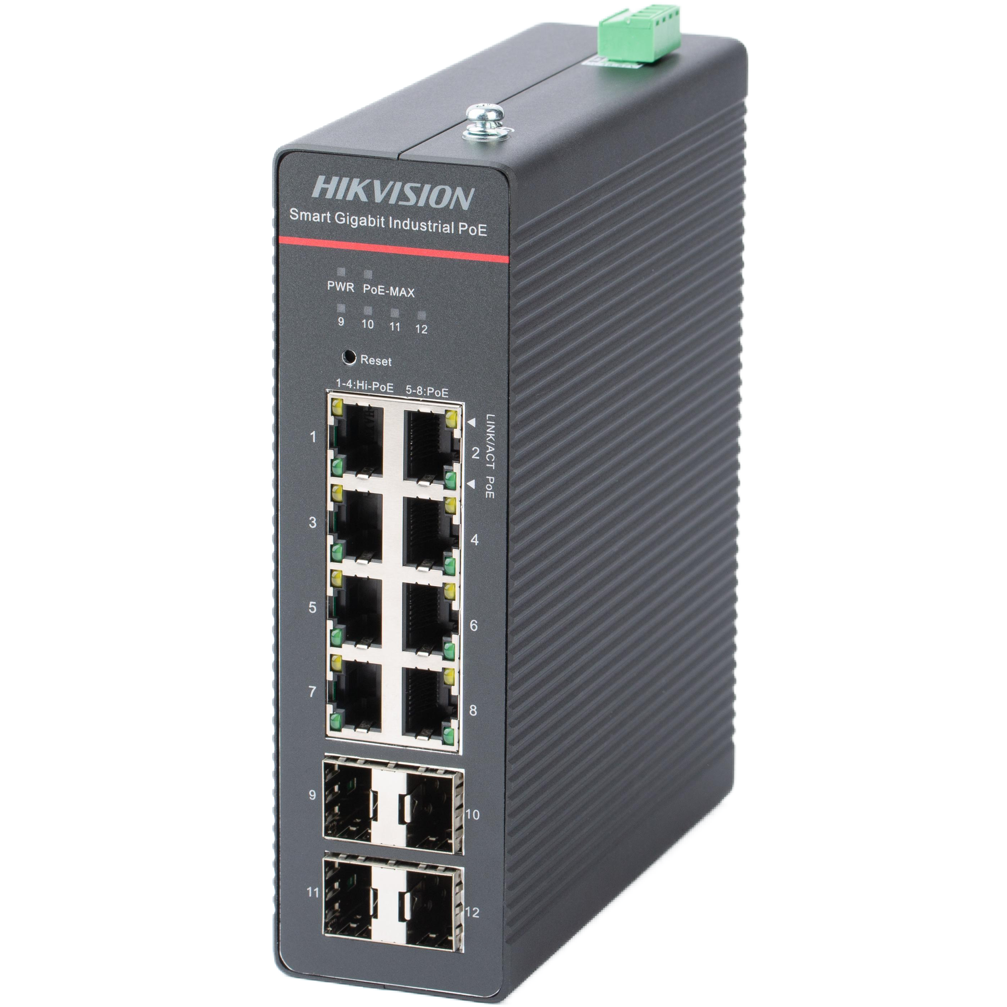 Switch DS-3T1512HP-SI-8P4F 8-porti 1000Mbps Smart Managed PoE
