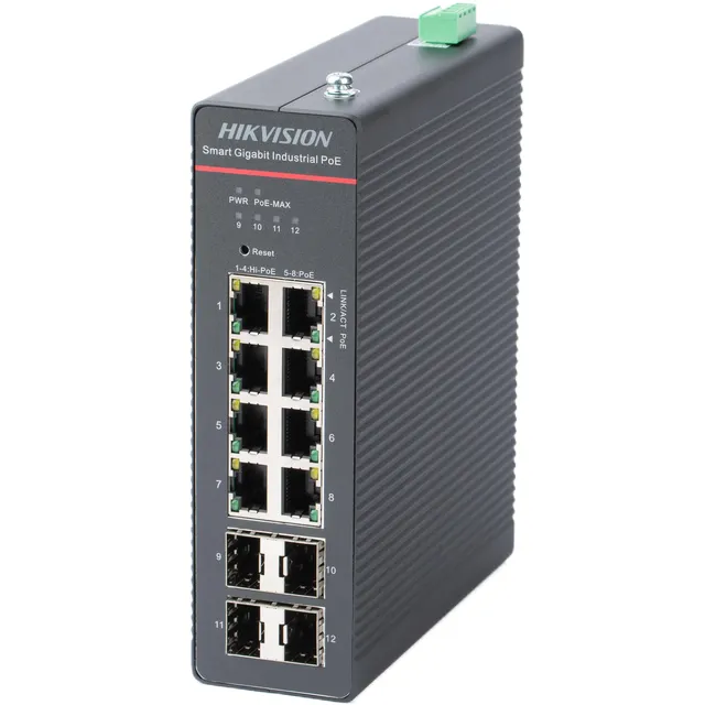 Switch DS-3T1512HP-SI-8P4F 8-porti 1000Mbps Smart Managed PoE | kaameramaailm.ee Switch DS-3T1512HP-SI-8P4F 8-porti 1000Mbps Smart Managed PoE