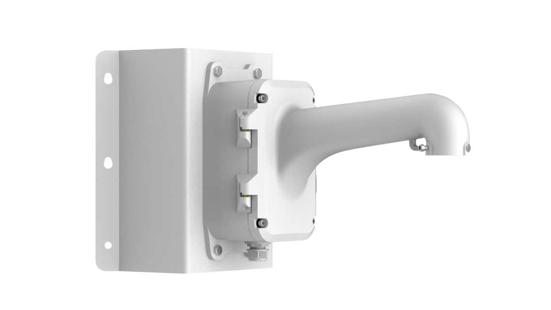 Nurgakinnitus DS-1604ZJ-BOX-CORNER alustoosiga valge