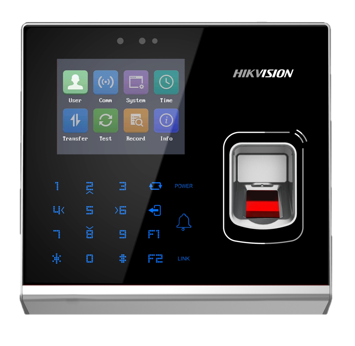 Uksekontroller DS-K1T201MF-C 2.8" LCD-TFT sõrmejäljelugejaga