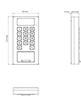 Sõrmejäljelugeja terminal DS-K1T502DBFWX Pro M1/Felica/DESfire BT (4/4)