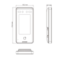 Näotuvastusterminal DS-K1T341CMW 4.3" LCD (3/3)