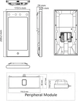 Näotuvastusterminal DS-K1T673DWX 7" LCD 2MP (4/4)