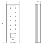 Kaardilugeja DS-K1105EDKB-QR sõrmistik EM/Mifare must (4/4)