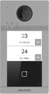 Villa kutsepaneel DS-KV8213-WME1(C) 2MP 2-kanalit süvistatav 2-nuppu väli metall (1/2)