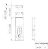 Fono kutsepaneel DS-KD9203-ME6 4.3" LCD (4/4)