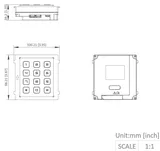 Koodpaneel roostevaba DS-KD-KP/S (4/4)