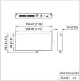IP fono jaotur DS-KAD40 2-wire 12VDC (2/3)