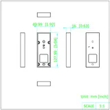 Seinakinnitus DS-KAB323-B1 DS-K1T323/ DS-K1T510 seeriatele (2/2)