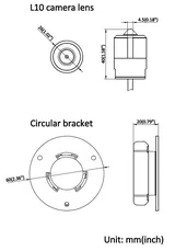 Piilukaamera DS-2CD6425G1-L10(3.7mm)8m univesaalne 2MP must (2/2)