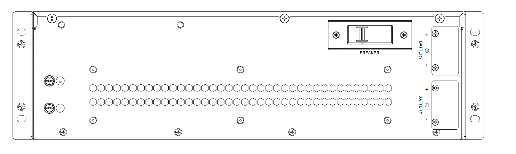 Väline akupakk DS-UPSB09240A-R/TJ Rack