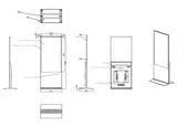 Infoekraan DS-D6055UN-D/S 55" Slim vabaltseisev (5/5)