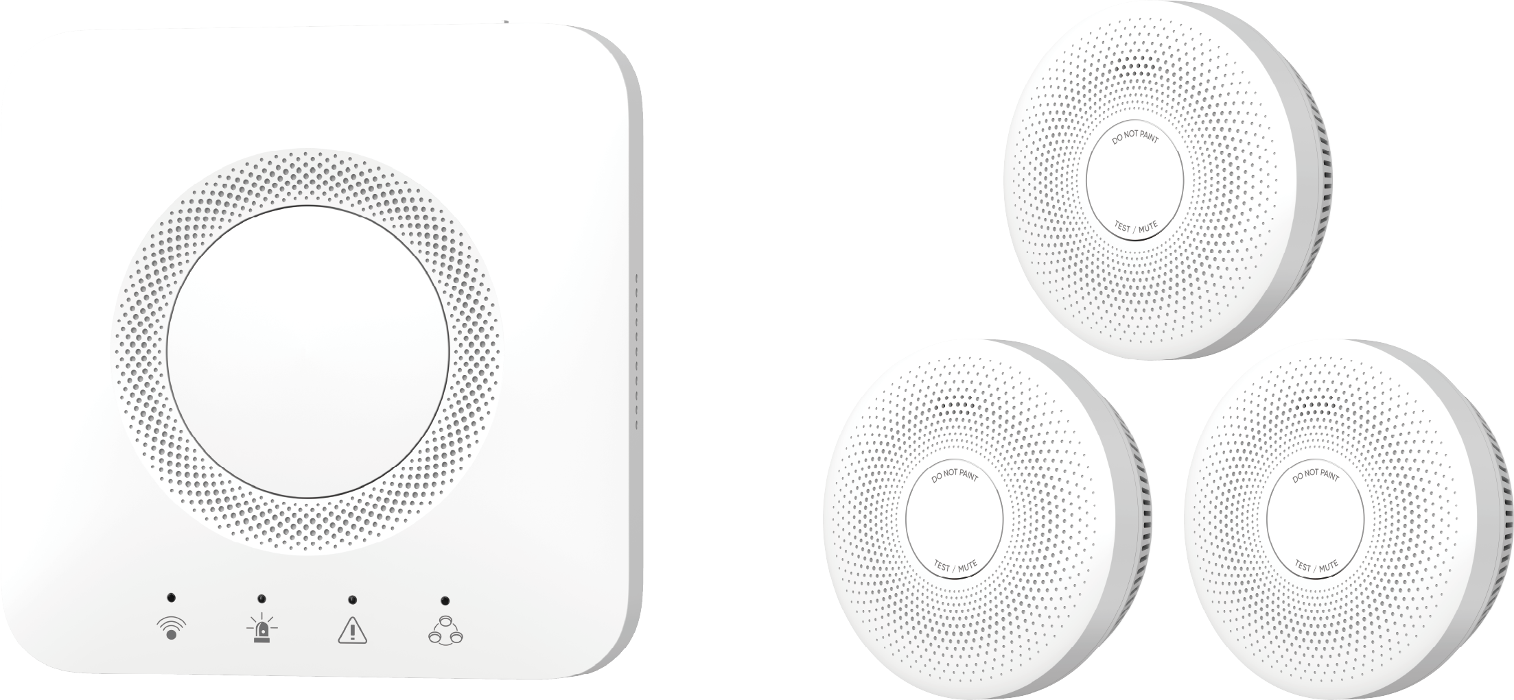 Tuleohutuskomplekt HF-KS1-WF/R8R 1xHF-PG1-WF/R8 3xHF-S3E-R8 WiFi 868 valge