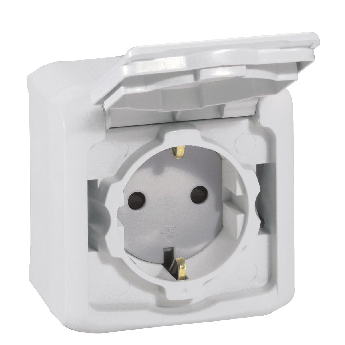 Pistikupesa 782393 2P+E schuko 16A IP44 hall