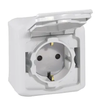 Pistikupesa 782393 2P+E schuko 16A IP44 hall
