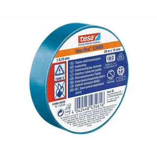 Elektriisolatsioonteip 53988-00036-00 PVC 20m x 19mm sinine