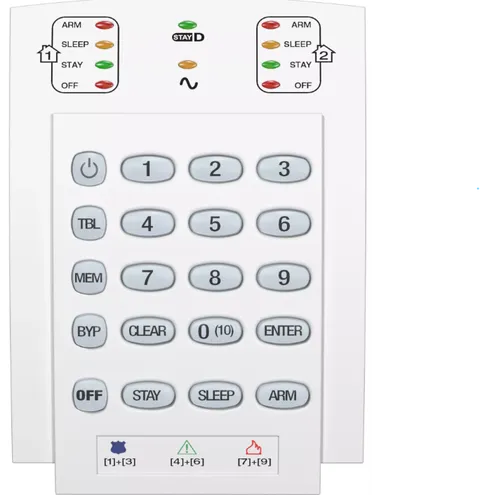 Sõrmistik K10V juhtmega 2 ala vertikaalne