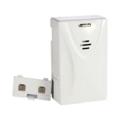 Juhtmevaba veelekke andur 404-004 12-24VDC 85dB summeriga valge