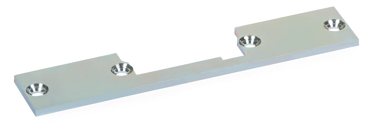 Vasturaua lukuvastus / katteplaat OK-S1SG 130x25mm hõbedane