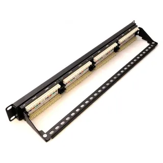 Patch paneel 19'' 1U UTP CAT 5E 24-porti 483x44x95mm