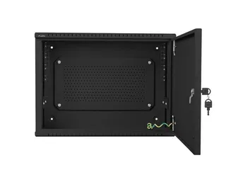Võrgukapp 19" 3U seinapealne 540x400x180mm Tume hall /Antratsiit