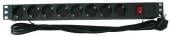 Toitepaneel SW-1U-8G-MS-P 19'' 8X220V rack