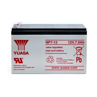 Yuasa YU-NP7-12 hooldusvaba pliiaku • 12V • 7Ah • A/D terminal • 151x65x97,5mm